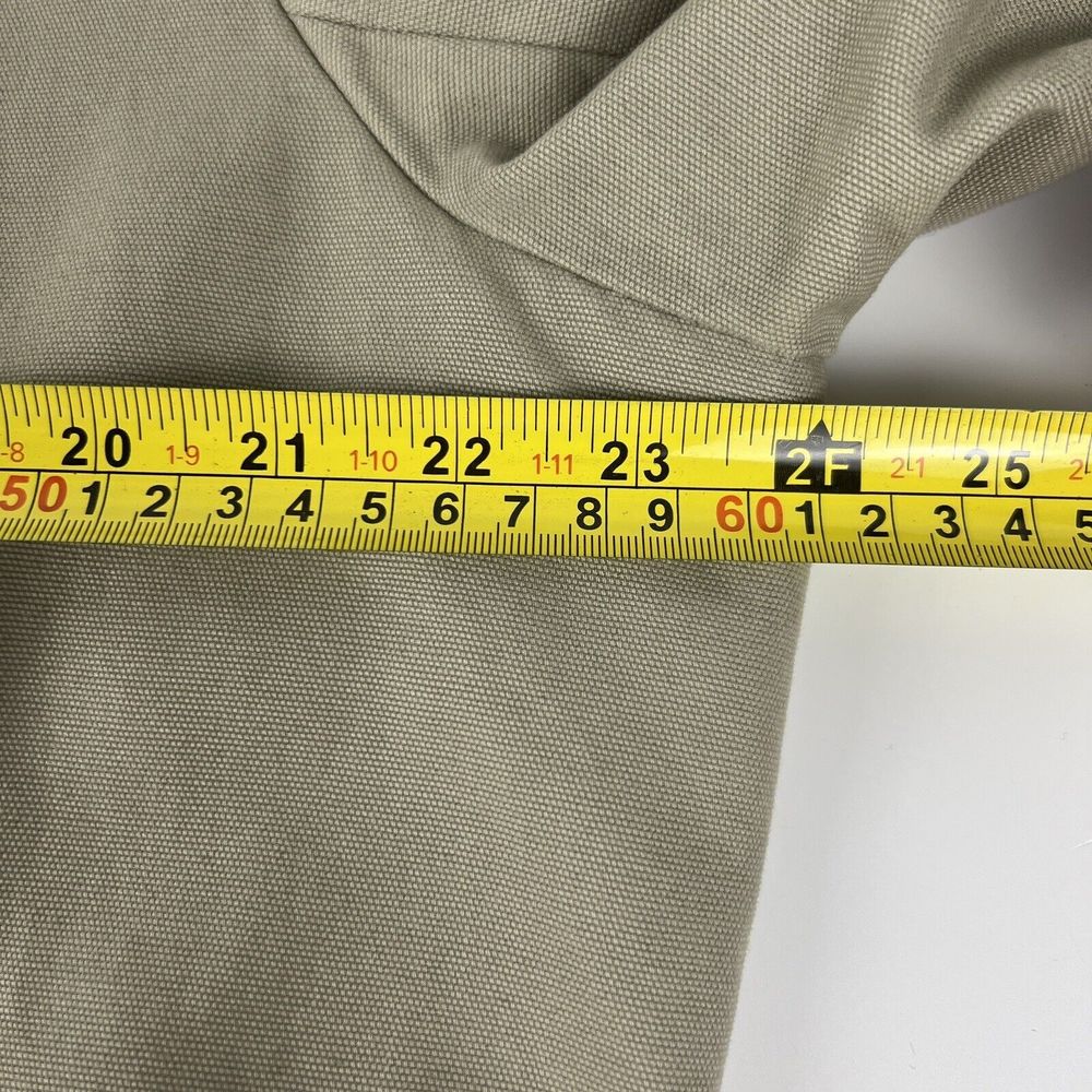 Eddie Bauer Blazer Men’s L Khaki‎ Cotton Canvas Unstructured Casual Oversized - Picture 13 of 16